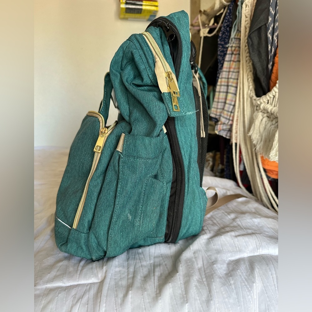 Mommy Bed Backpack with USB Charging and stroller straps - Picture 7 of 11